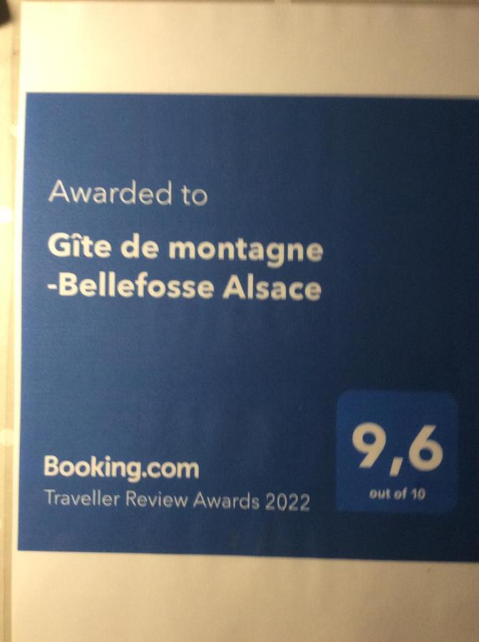 Gite De Montagne -Bellefosse Alsace Buitenkant foto